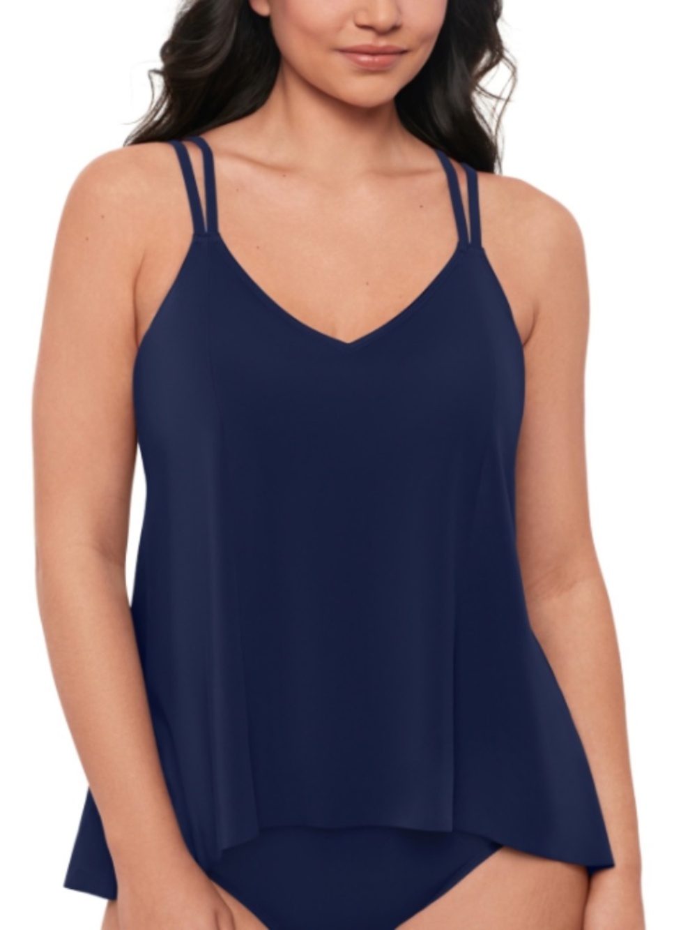Swim Solutions Womens Midnight Princess High Navy Blue 14 NWT